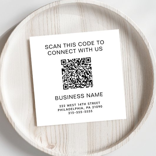 Promotionele QR-code Servet