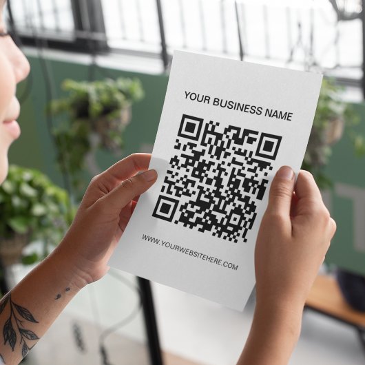 Promotionele QR-codemarketing Flyer