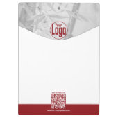 Promotionele Red White Life Coach Company Klembord (Achterkant)