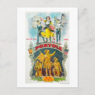 Promotionele scène van het Portola-festival Briefkaart