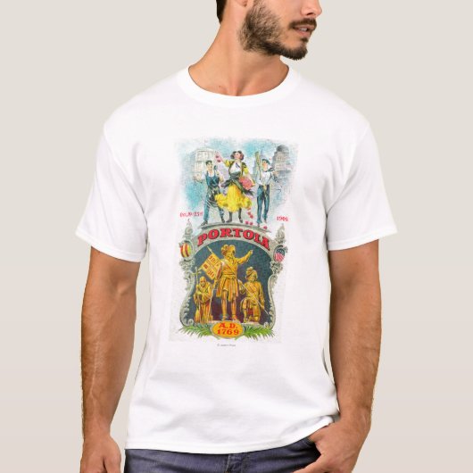 Promotionele scène van het Portola-festival T-shirt (Voorkant)