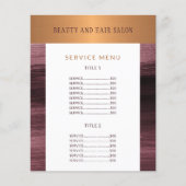 Promotionele schoonheidssalon flyer voor serviceme (Voorkant)