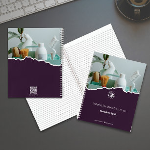 Promotionele Schoonmaak Paarse Werkplaats Notitieboek
