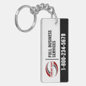 Promotionele sleutelhanger met logo (Voorkant Links)