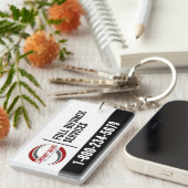 Promotionele sleutelhanger met logo (Voorkant Rechts)