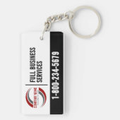 Promotionele sleutelhanger met logo (achterkant)