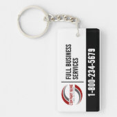 Promotionele sleutelhanger met logo (Voorkant)