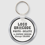 Promotionele sleutelhanger met LOGO, QR CODE of FO (Achterkant)