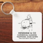 Promotionele Sleutelhanger voor commerciële reinig (Voorkant)