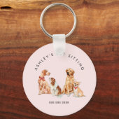 Promotionele Sleutelhanger voor Kute Pet sitters (Voorkant)