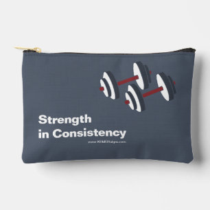 Promotionele sportzaalmotto Kracht in consistentie Etui
