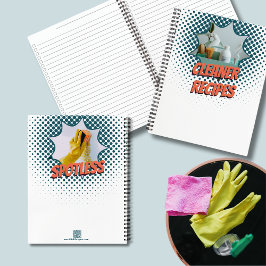 Promotionele Spraak Bubble Design Cleaner Recept Notitieboek