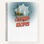 Promotionele Spraak Bubble Design Cleaner Recept Notitieboek (Voorkant)