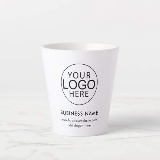 Promotionele swag bij Modern Business Logo Cafe Latte Mok (Voorkant)