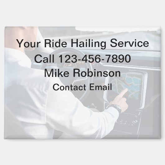 Promotionele Uber-driver van hoge kwaliteit Magneet (Voorkant)