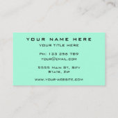 Promotionele Visitekaartjes Sjabloon Aangepaste kl (Achterkant)