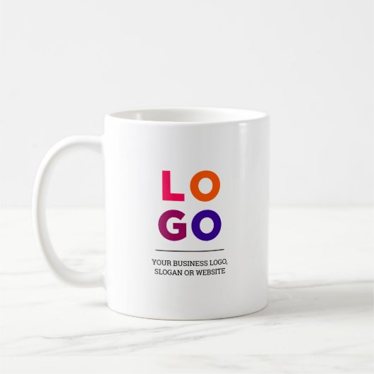 Promotionele zakelijke Logo en tekst Koffiemok (Links)