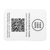 Promotionele Zakelijke Logo QR Code Magneet (Horizontaal)