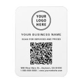 Promotionele Zakelijke Logo QR Code Magneet (Verticaal)