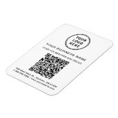Promotionele Zakelijke Logo QR Code Magneet (Linkerzijde)