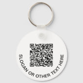 Promotionele Zakelijke Logo QR Code Sleutelhanger (Achterkant)