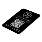 Promotionele Zakelijke Logo QR Code Zwart Magneet (Linkerzijde)