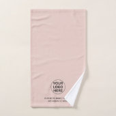 Promotionele zakelijke Logo & tekst Blush Pink mer Bad Handdoek (Handdoek)