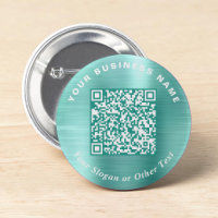 Promotionele Zakelijke QR Code Mintgroene Speld