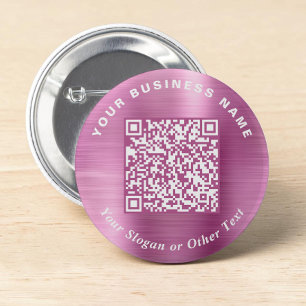Promotionele Zakelijke QR Code Roze Speldje