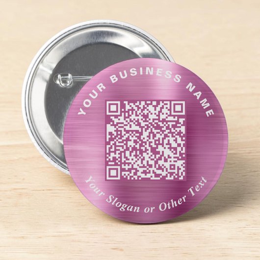 Promotionele Zakelijke QR Code Roze Speldje