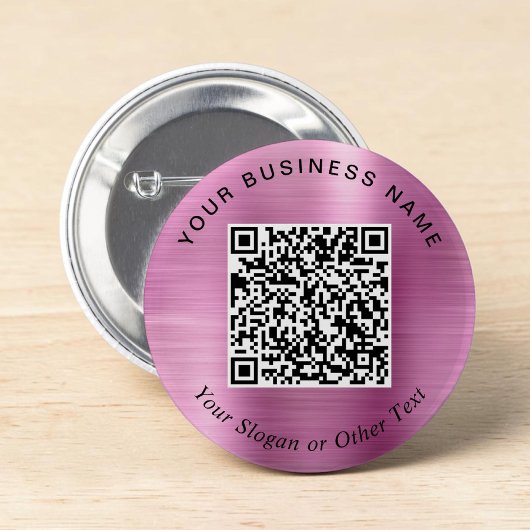 Promotionele Zakelijke QR Code Roze Speldje