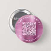 Promotionele Zakelijke QR Code Roze Speldje (Voorkant /achterkant)