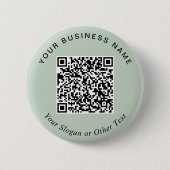 Promotionele Zakelijke Sage Groene QR Code Speldje (Voorkant)