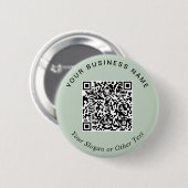 Promotionele Zakelijke Sage Groene QR Code Speldje (Voorkant /achterkant)