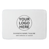 Promotionele zwart-wit zakelijke Logo & tekst Badmat (Voorkant)