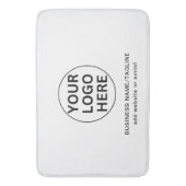 Promotionele zwart-wit zakelijke Logo & tekst Badmat (Voorkant Verticaal)