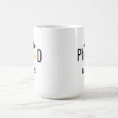 Promovendus gefinisht grappig afstudeerfeest koffiemok (Center)