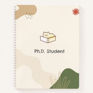 Promovendus Spiraal Notebook-Funny Kat- Notitieboek