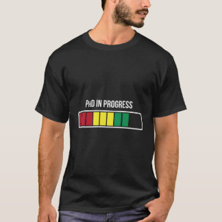 Promovendus Voortgangsbalk Kandidaat Doctor in de T-shirt