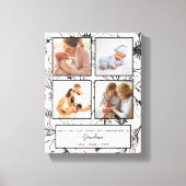 promoveren naar grootma Blush Photo Collage Canvas Afdruk (Voorkant)