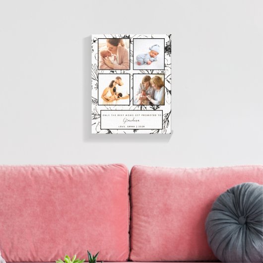 promoveren naar grootma Blush Photo Collage Canvas Afdruk (Insitu (Woonkamer))