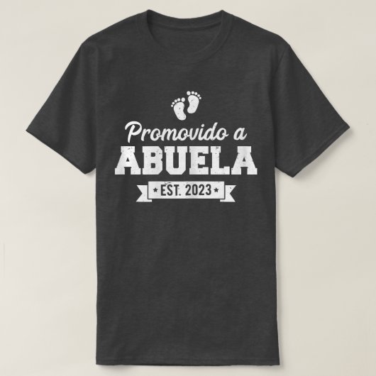 Promovido A Abuela 2023, Grandma Promoted T-shirt (Design voorkant)