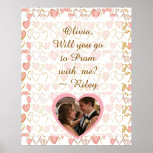 Promposal   Ga met mij naar het schoolbal vraag fo Poster