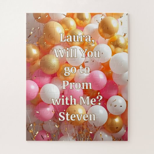 Promposal | Go to Prom with Me Yes or No? Legpuzzel (Verticaal)