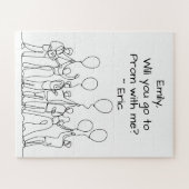 Promposal | Will You go to Prom with Me? Line Art Legpuzzel (Horizontaal)