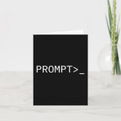 Prompt Coder Gift For Ai Prompt Engineer &amp; Hac Kaart (Voorkant)
