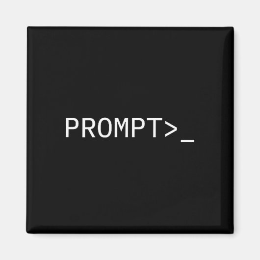 Prompt Coder Gift For Ai Prompt Engineer &amp; Hac Magneet (Voorkant)