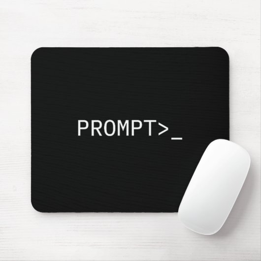 Prompt Coder Gift For Ai Prompt Engineer &amp; Hac Muismat (Met muis)