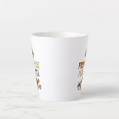 Prompt Eerst Paniek Later Grappige Ai Robot Latte Mok (Voorkant)