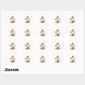 Prompt Eerst Paniek Later Grappige Ai Robot Ronde Sticker (Vel)